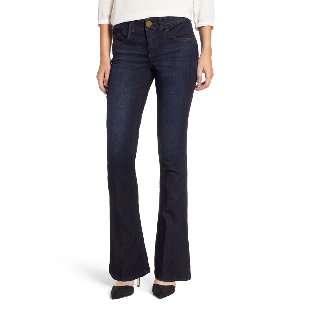 Wit & Wisdom Ab-Solution Itty Bitty Bootcut Jeans, Size 12 in Indigo